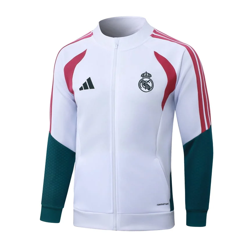 Survetement Real Madrid Veste 2026 2027 Blanc Rouge