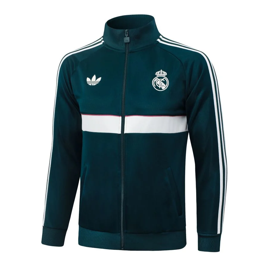 Survetement Real Madrid Veste 2026 2027 Vert Foncé (4)