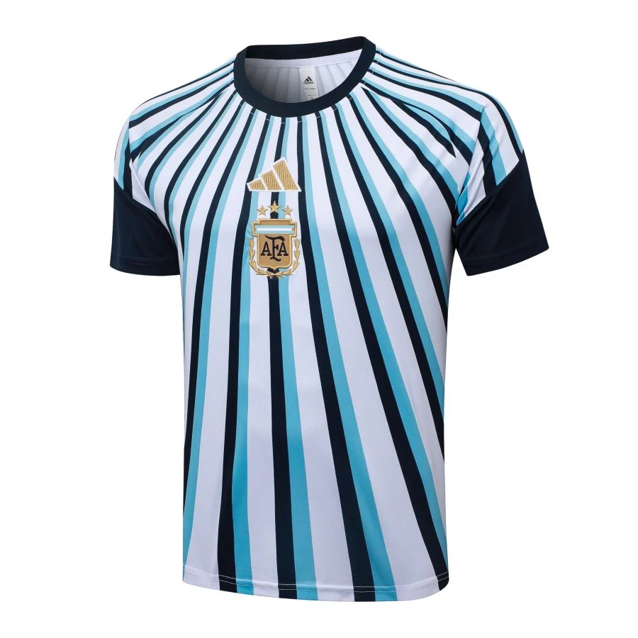 Ensemble Maillot Short Argentine 2026 2027 Bleu Ciel Rayé – Image 2