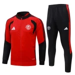Survetement Manchester United Veste 2026 2027 Rouge Noir (1)